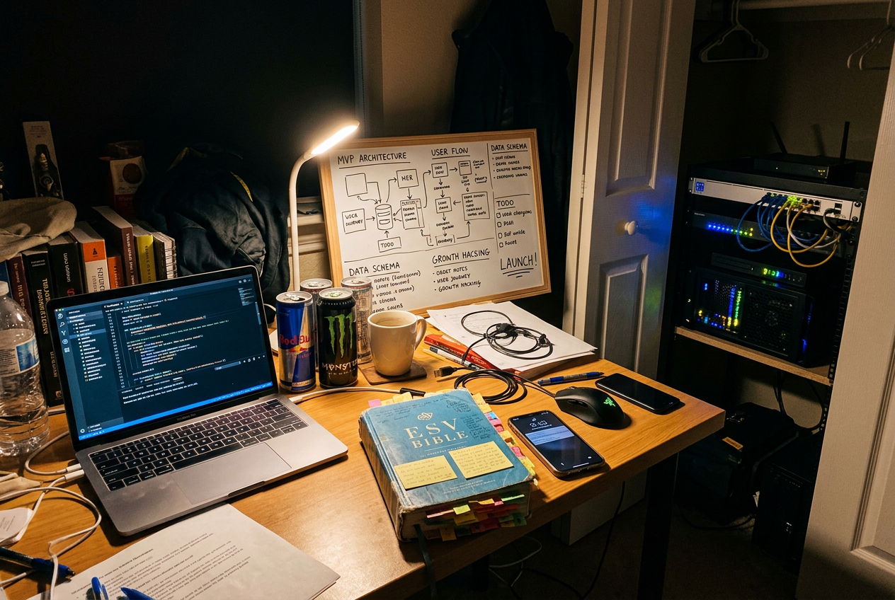 The CHRIST-AI headquarters (a 600-sq-ft apartment in Austin, TX)